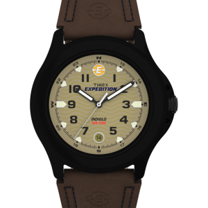Expedition Metal Field 40mm Leather Strap Watch