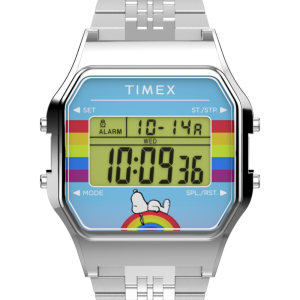 Peanuts x Timex 80 Dream in Color 34mm Stainless Steel Bracelet Watch