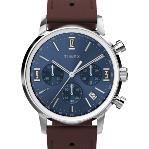 Marlin Chronograph Tachymeter 40mm Leather Strap Watch