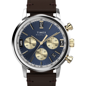 Marlin Chronograph Tachymeter 40mm Leather Strap Watch