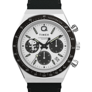 Peanuts  x Q Timex  Snoopy 40mm Leather Strap Watch
