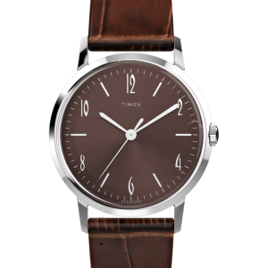 Marlin Hand-Wound 34mm Leather Strap Watch