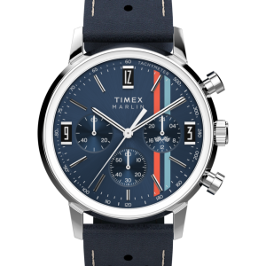 Marlin Chronograph Tachymeter 40mm Leather Strap Watch