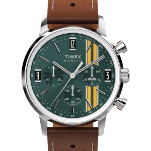 Marlin Chronograph Tachymeter 40mm Leather Strap Watch