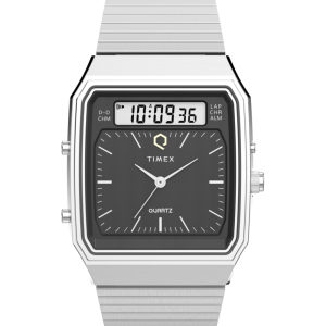 Q Timex  1982 Ana-Digi Reissue 33mm Stainless Steel Bracelet Watch