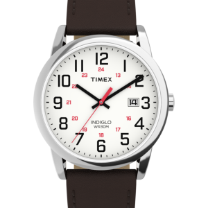 Easy Reader  Classic 38mm Leather Strap Watch