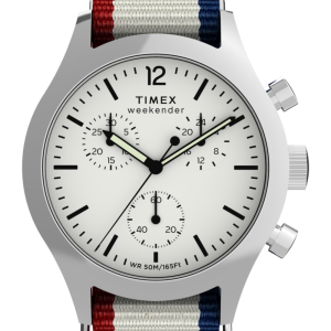 Timex Weekender New England Chronograph 40mm Eco-Conscious Fabric Strap Watch