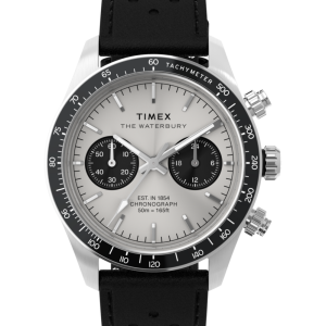 Waterbury Heritage Chronograph 39mm Leather Strap Watch 