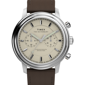 Waterbury Metropolitan Chronograph 41mm Leather Strap Watch 