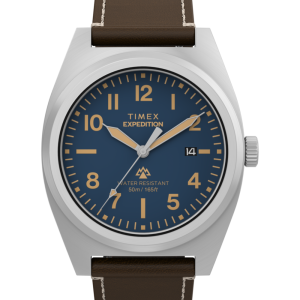 Expedition  Capstone 39mm Eco-Friendly Leather Strap Watch
