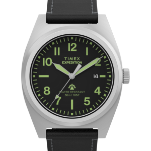 Expedition  Capstone 39mm Eco-Friendly Leather Strap Watch