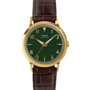 Marlin  Quartz 34mm Leather Strap Watch