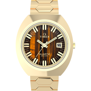 Q Timex  1972 Time Machine Reissue 39mm Stainless Steel Bracelet Watch