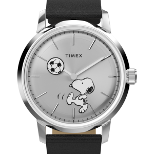 Peanuts x Timex Marlin Automatic Soccer 40mm Leather Strap Watch