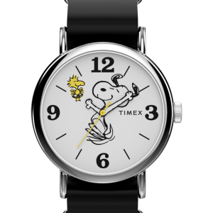 Peanuts x Timex Weekender Snoopy 40mm Leather Strap Watch