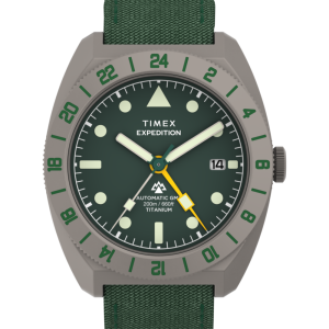 Expedition Pioneer Titanium Automatic GMT 41mm Fabric Strap Watch