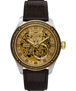 Harry Potter x Timex Waterbury Skeleton Automatic 39mm Leather Strap Watch